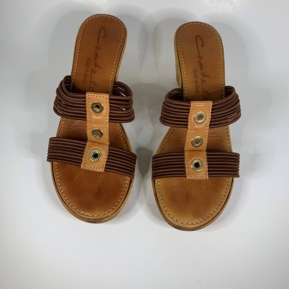 Italian Shoemaker Womens Contessa Sandals Travel Summer Casual 7M - Picture 2 of 6